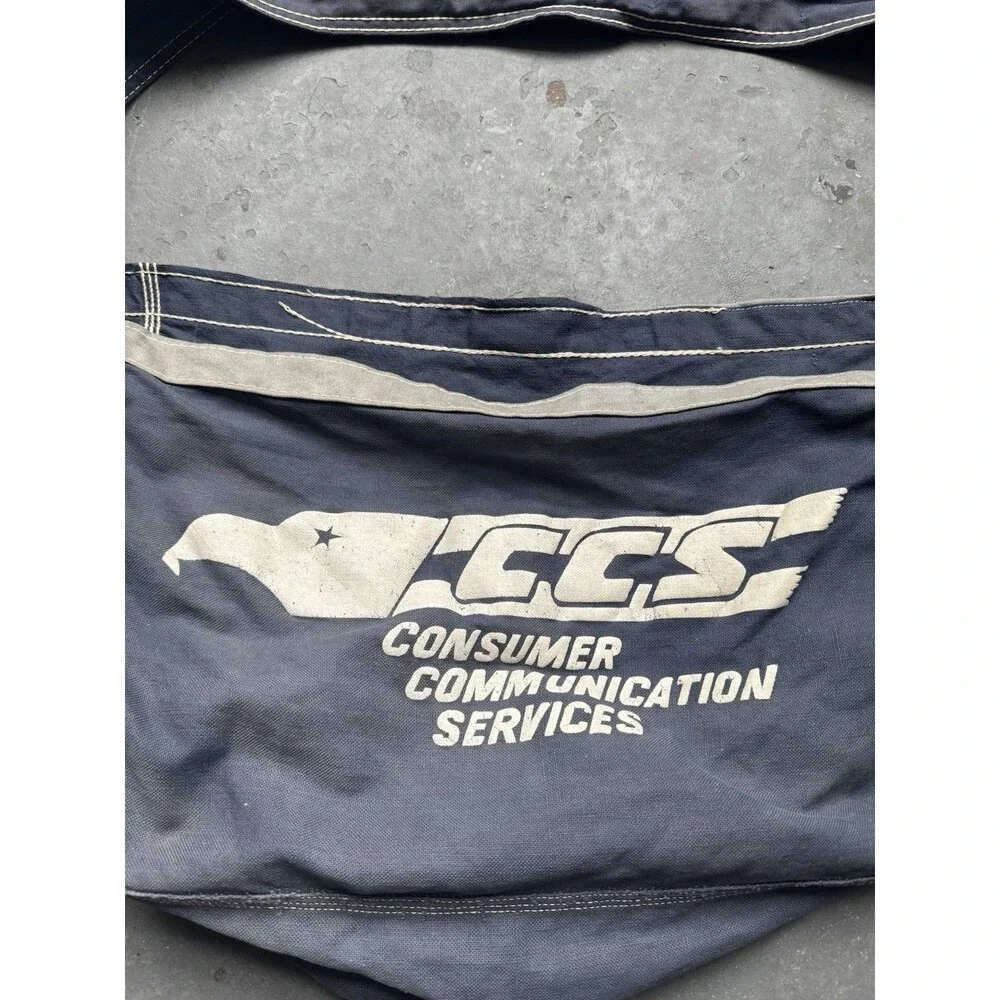 Vintage 60s CCM Newspaper Bag Navy